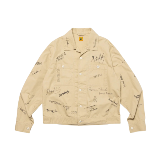 Human Made Printed Short Blouson Beige
