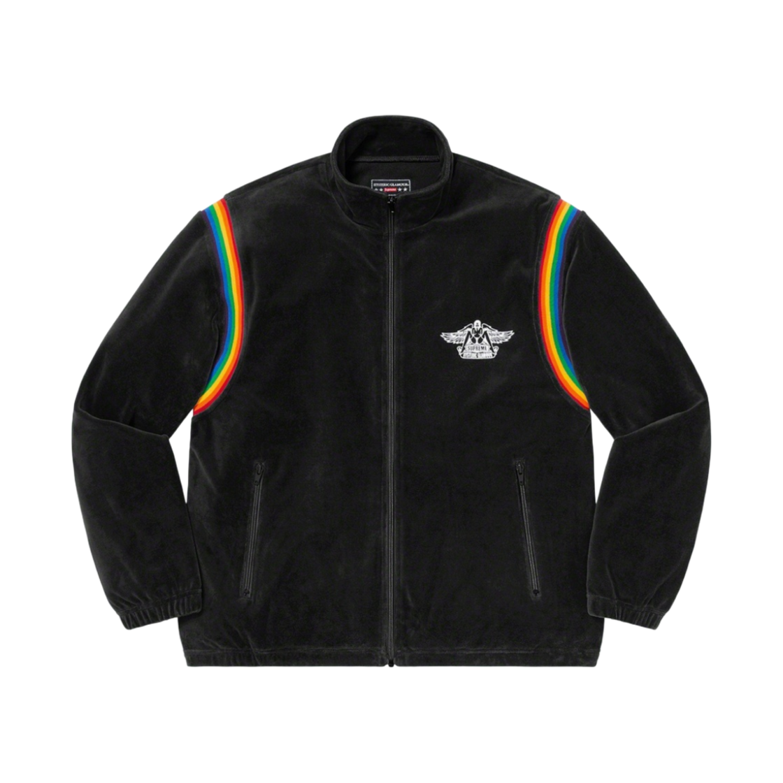 슈프림 x 히스테릭 글래머 벨루어 트랙 자켓 블랙 - 21SS(Supreme x Hysteric Glamour Velour Track Jacket Black - 21SS) - 1