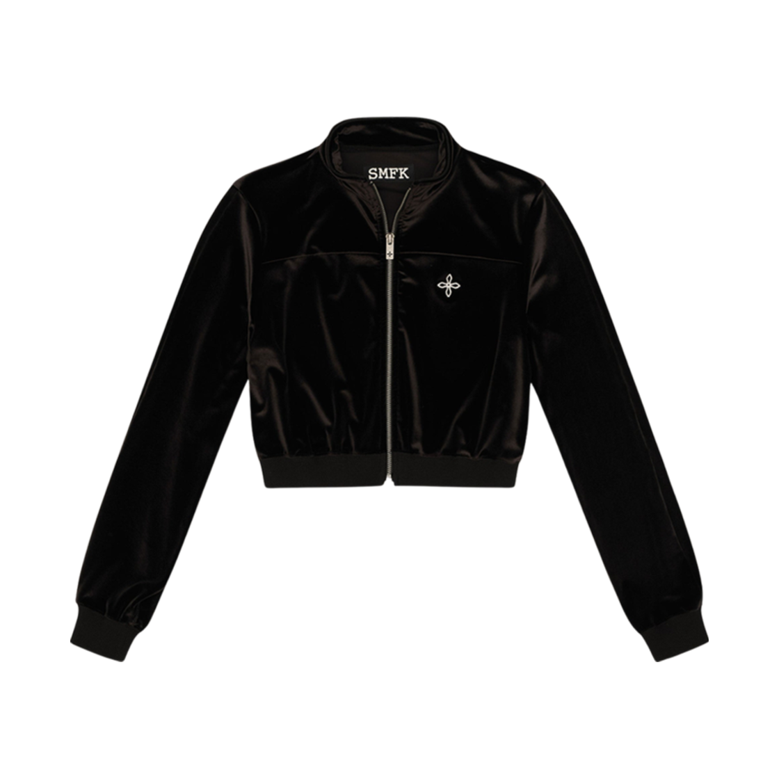 (W) 에스엠에프케이 컴패스 로브 트레이닝 자켓 벨벳 블랙((W) SMFK Compass Rove Training Jacket Velvet Black)