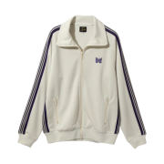 Needles Track Jacket Poly Smooth Ice White