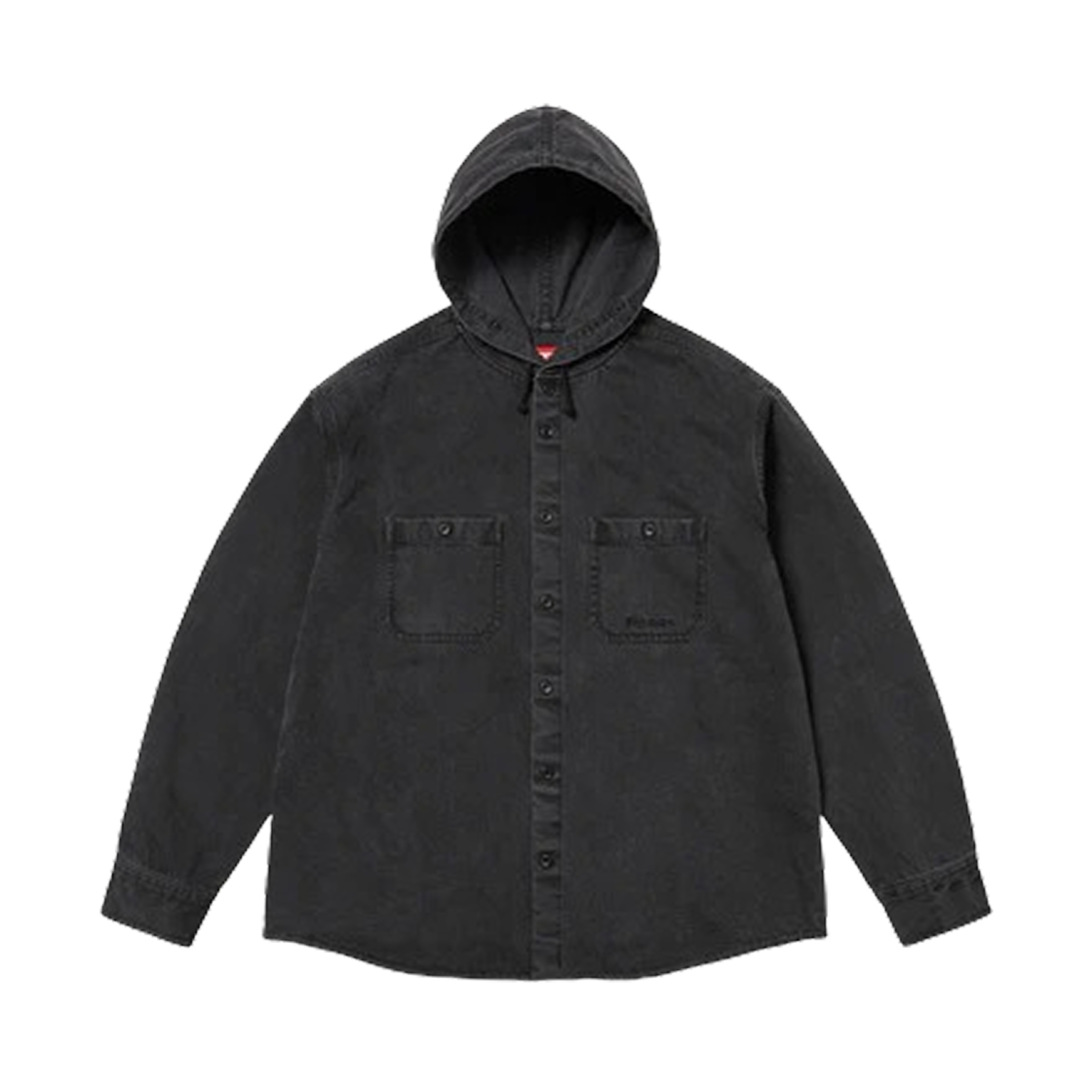 슈프림 후드 데님 셔츠 블랙 – 25SS