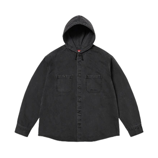 슈프림 고어텍스 스트라이프 후드 자켓 블랙 - 25SS | Supreme