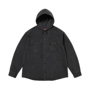 Supreme Hooded Denim Shirt Black - 25SS