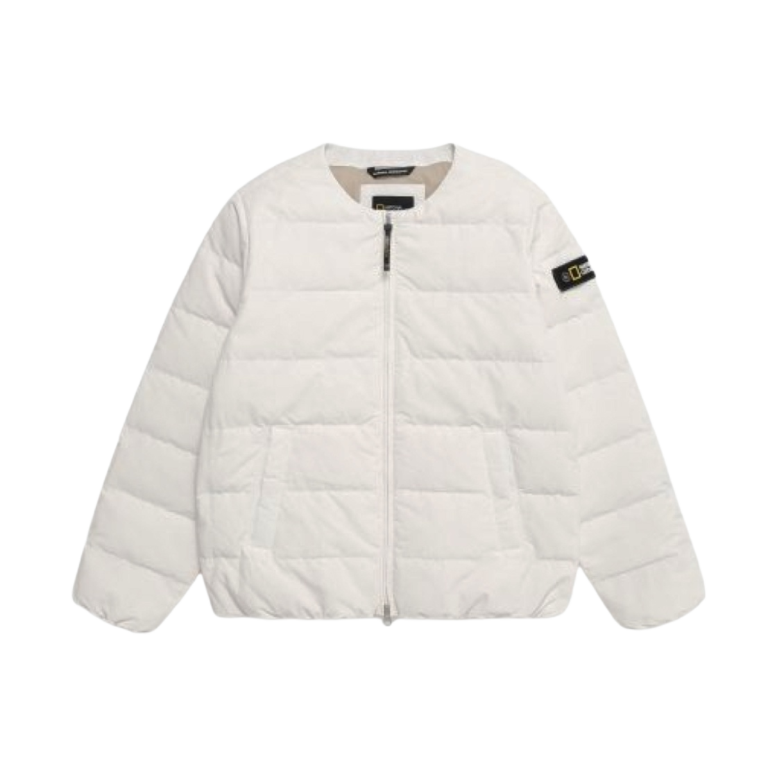 (W) 내셔널 지오그래픽 헤론 U넥 경량 덕 다운 점퍼 아이보리((W) National Geographic Heron U Neck Lightweight Duck Down Jumper Ivory)