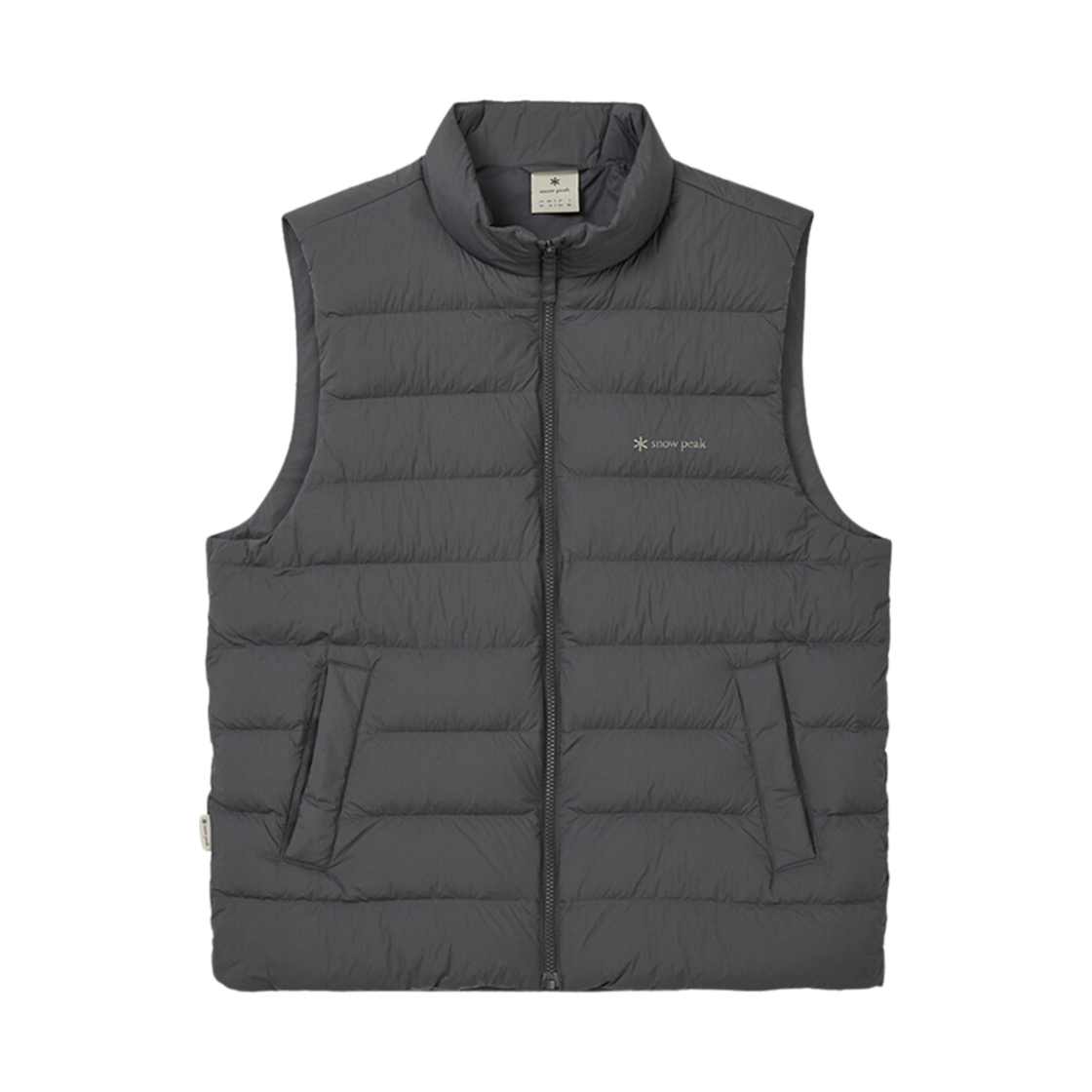 S24WUTDV12CC Snow Peak Light Stand Neck Lightweight Goose Down Vest Charcoal