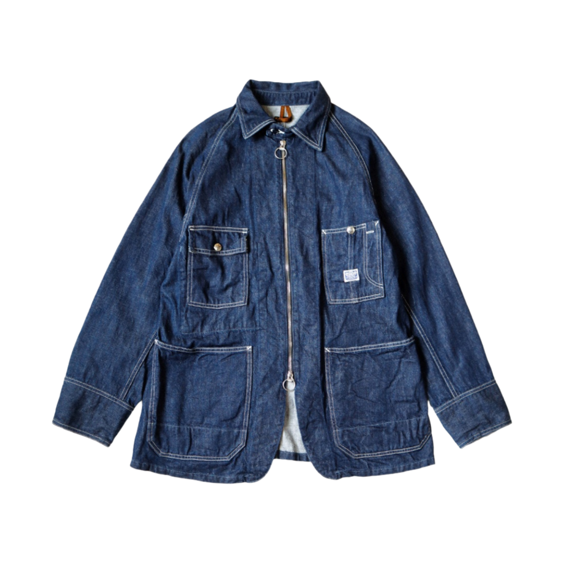 캐피탈 11.5온즈 데님 지퍼 커버올 인디고(Kapital 11.5 oz. Denim Zipper Coverall Indigo) - 1