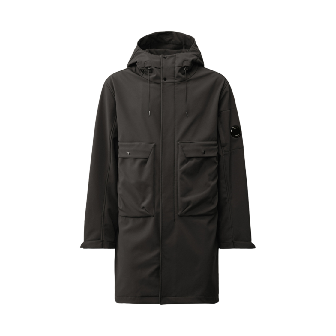 17CMOW008A006097A995 C.P. Company Hooded Windbreaker Jacket Black Sand - 24FW