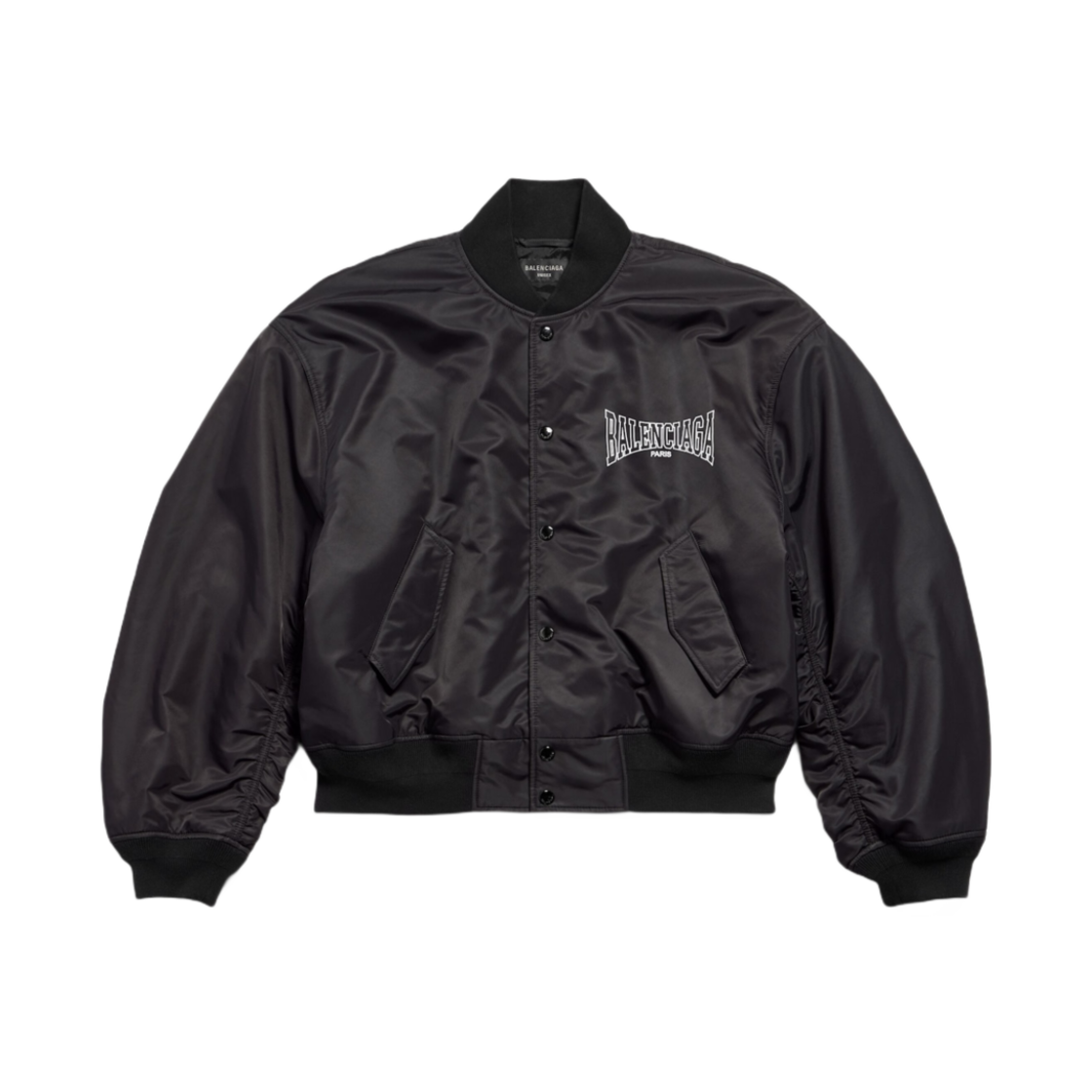 발렌시아가 복싱 바시티 자켓 블랙