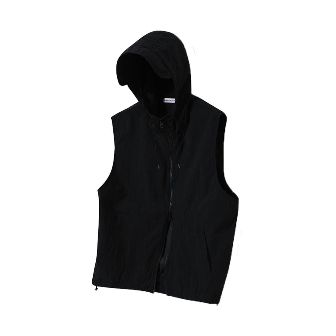 슬로우 레코드 하우스 나일론 후드 베스트 블랙(SLOW RECORD HOUSE Nylon Hood Vest Black)