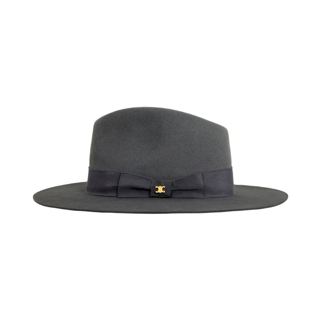 (W) 셀린느 페도라 햇 펠트 그리((W) Celine Fedora Hat in Felt Gris) - 2