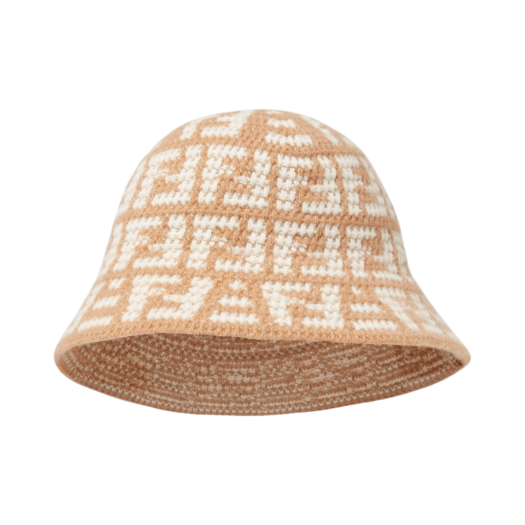 ★関税込★FENDI★(W) Fendi FF Jacquard Cashmere Cloche Hat★ W) 펜디 FF 자카드 캐시미어 클로시 햇 그레이 | Fendi | KREAM