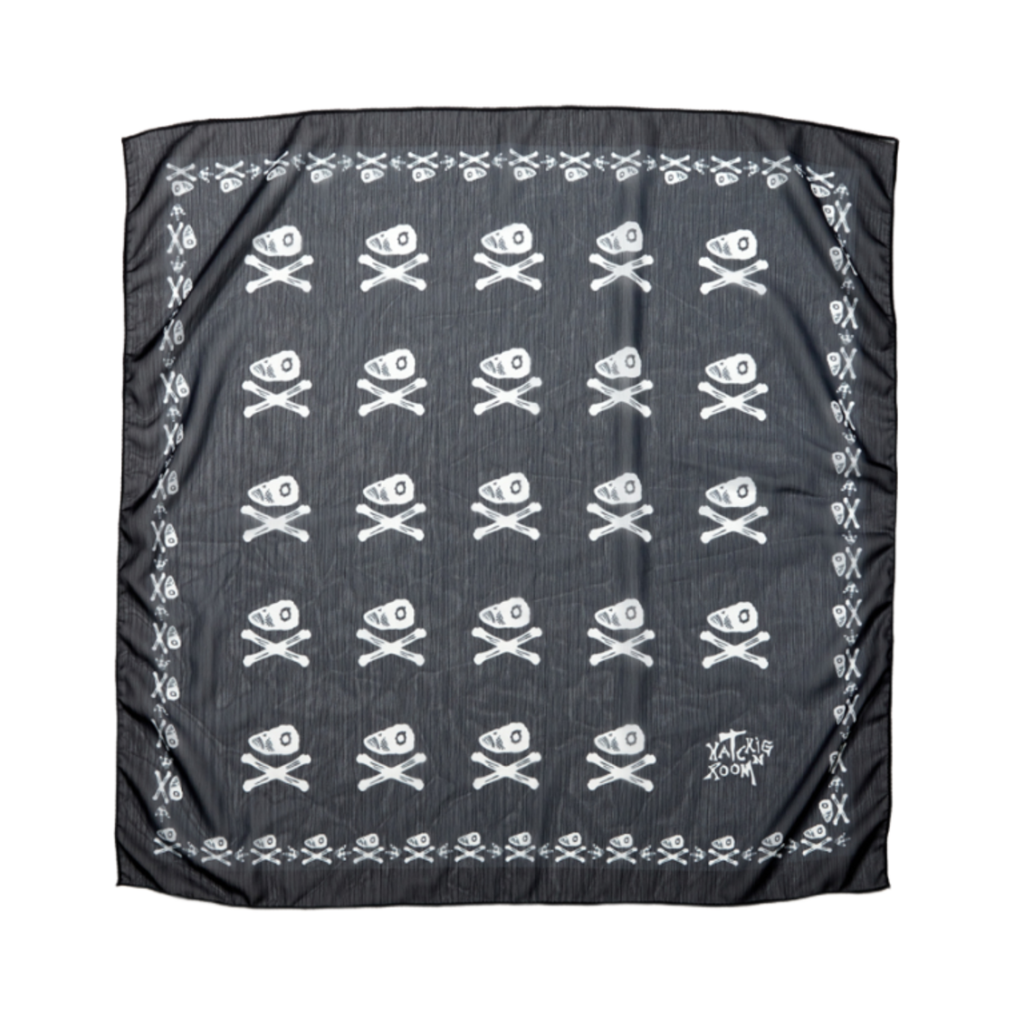 해칭룸 본 버드 스카프 블랙(Hatchingroom Bone Bird Scarf Black) - 2