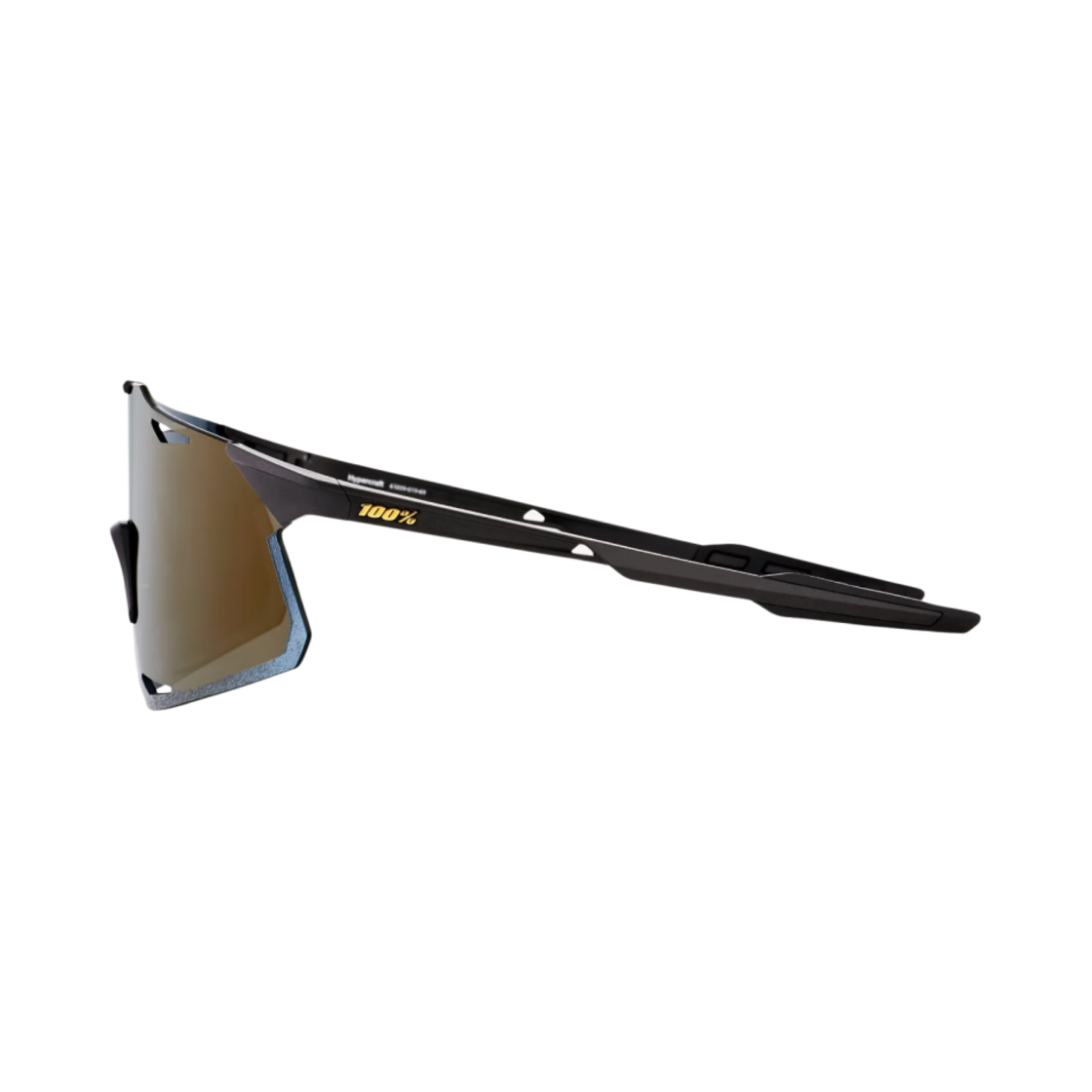 100퍼센트 하이퍼크래프트 매트 블랙 소프트 골드 미러 렌즈(100% Hypercraft Matte Black Soft Gold Mirror Lens) - 3