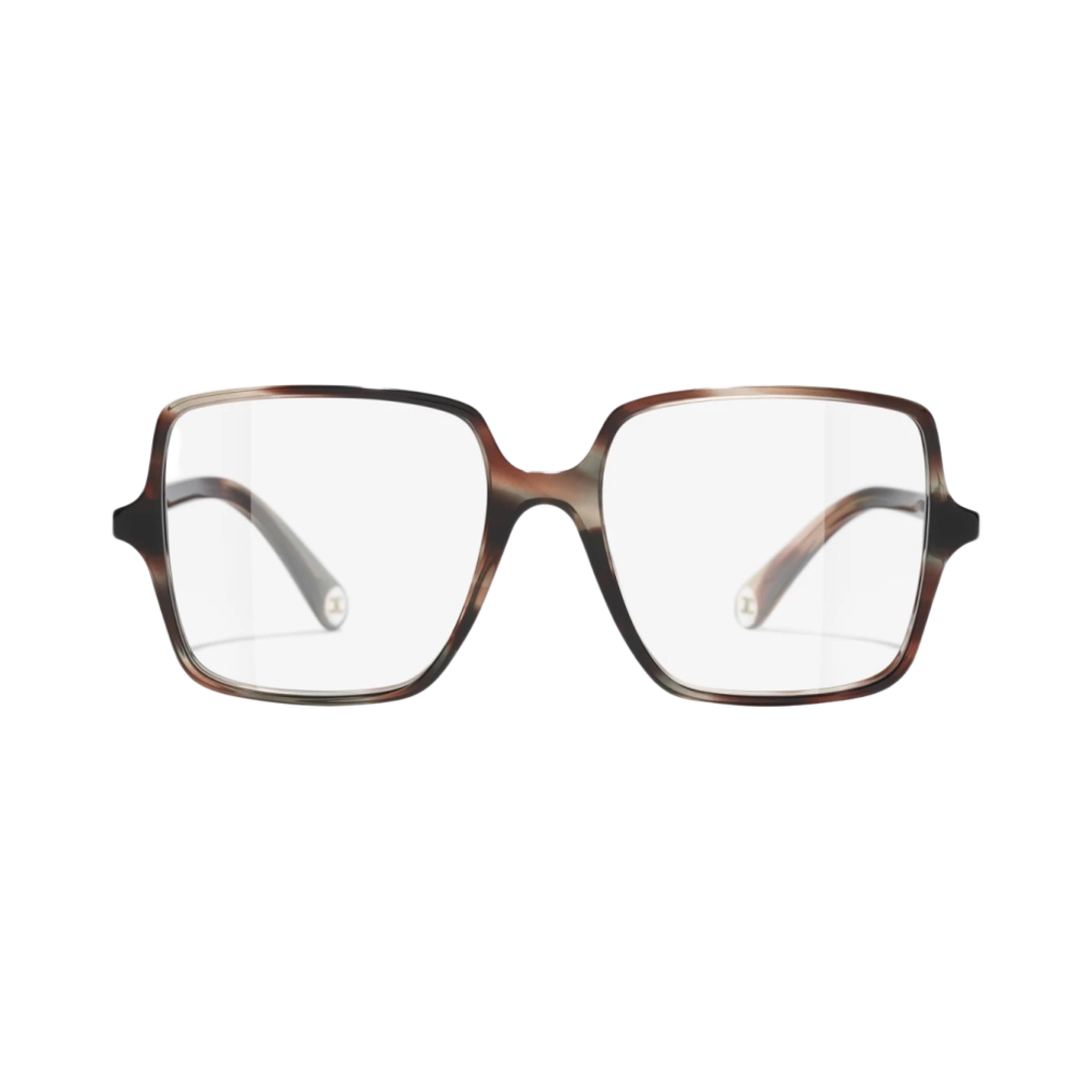 샤넬 스퀘어 프레임 아세테이트 & 브라운 톨토이즈 그레이(Chanel Square Eyeglasses Acetate & Brown Tortoise Grey) - 1