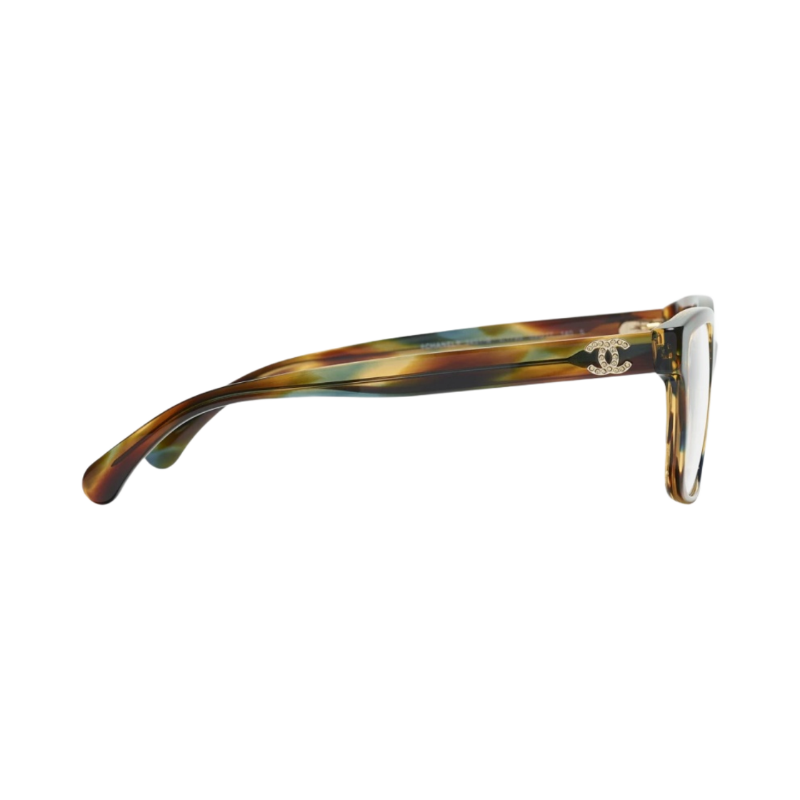샤넬 스퀘어 프레임 아세테이트 & 옐로우 톨토이즈 브라운(Chanel Square Eyeglasses Acetate & Yellow Tortoise Brown) - 3