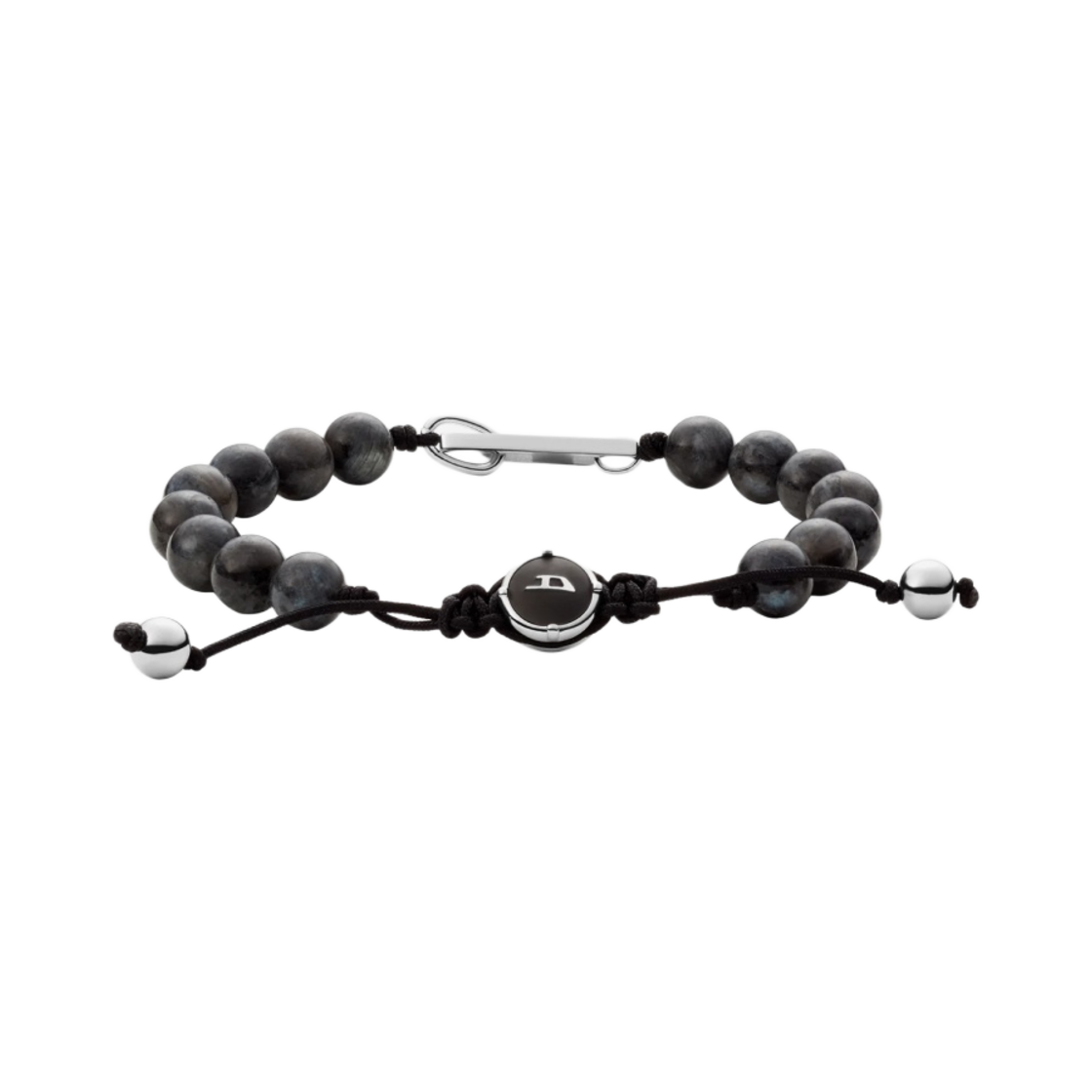 디젤 Dx1339 래브라도라이트 비디드 브레이슬릿 멀티컬러(Diesel Dx1339 Labradorite Beaded Bracelet Multicolor)