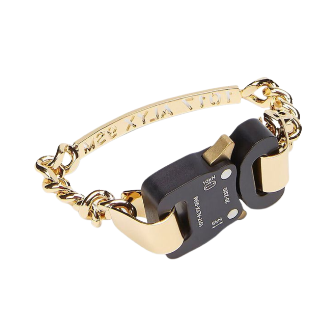 1017 알릭스 9SM 롤러코스터 버클 브레이슬릿 골드(1017 Alyx 9SM Rollercoaster Buckle Bracelet Gold)