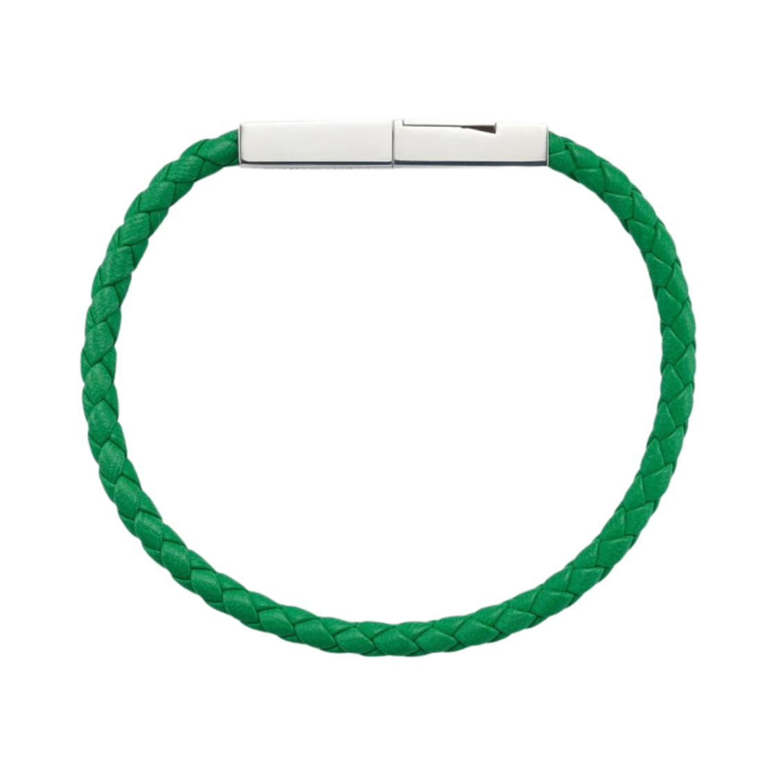 보테가 베네타 브레이드 레더 브레이슬릿 패러킷(Bottega Veneta Braid Leather Bracelet Parakeet) - 1
