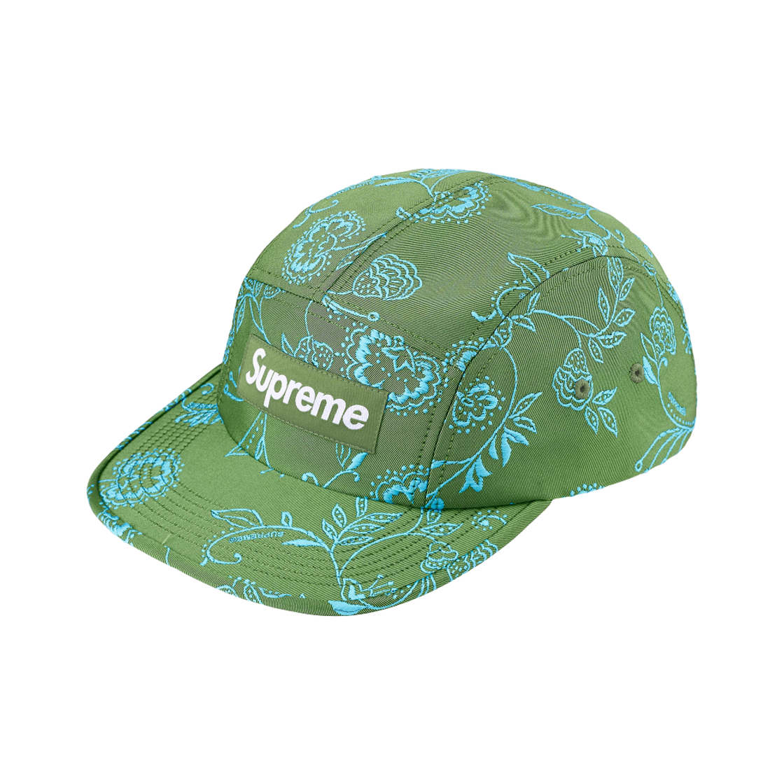 슈프림 플로럴 자카드 캠프캡 그린 - 25SS