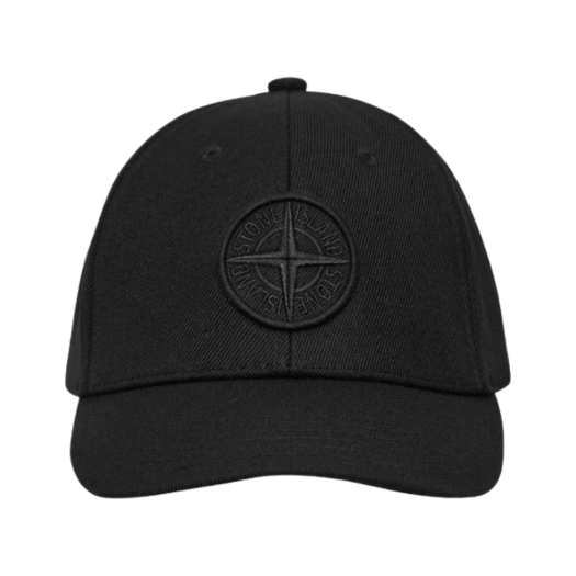 771599675-V0029 Stone Island 99675 6-Panel Cap Black - 22FW