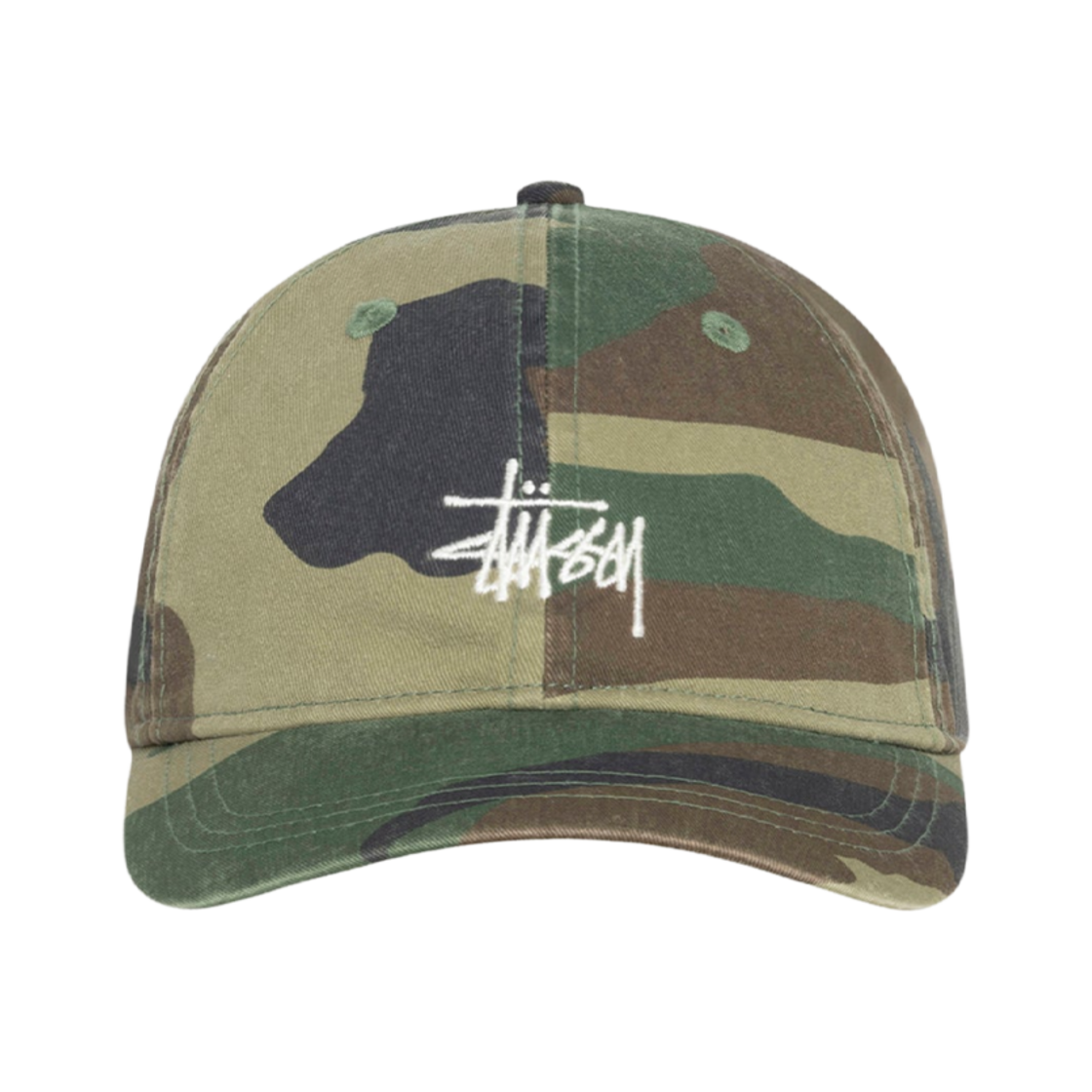 스투시 로우 프로파일 베이직 워시드 스트랩백 우드랜드 카모(Stussy Low Profile Basic Washed Strapback Woodland Camo)