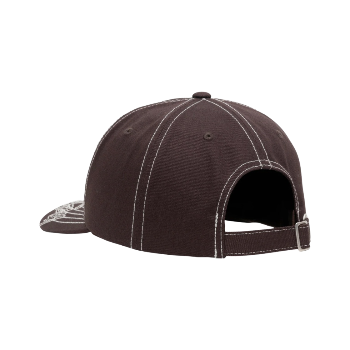스투시 로우 프로 베이직 스티치 스트랩백 캡 브라운(Stussy Low Pro Basic Stitch Strapback Cap Brown) - 3