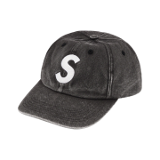 Supreme Pigment Canvas S Logo 6-Panel Black - 23SS