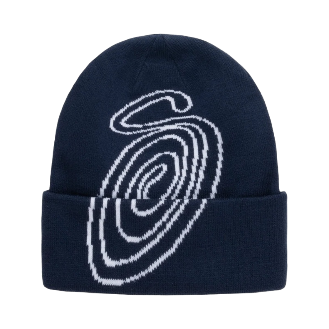 스투시 스월 S 커프 비니 네이비(Stussy Swirl S Cuff Beanie Navy) - 1