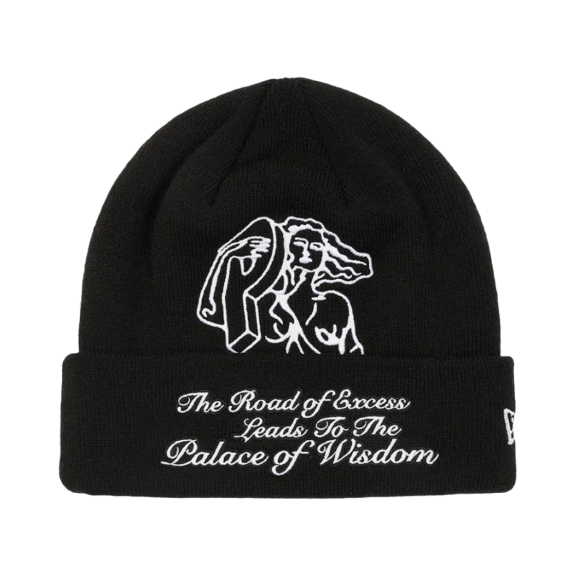 팔라스 P-스태츄 뉴에라 비니 블랙 - 22FW(Palace P-Statue New Era Beanie Black - 22FW) - 1