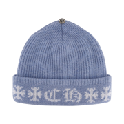 Chrome Hearts Big Daddy Cashmere Beanie Light Blue White