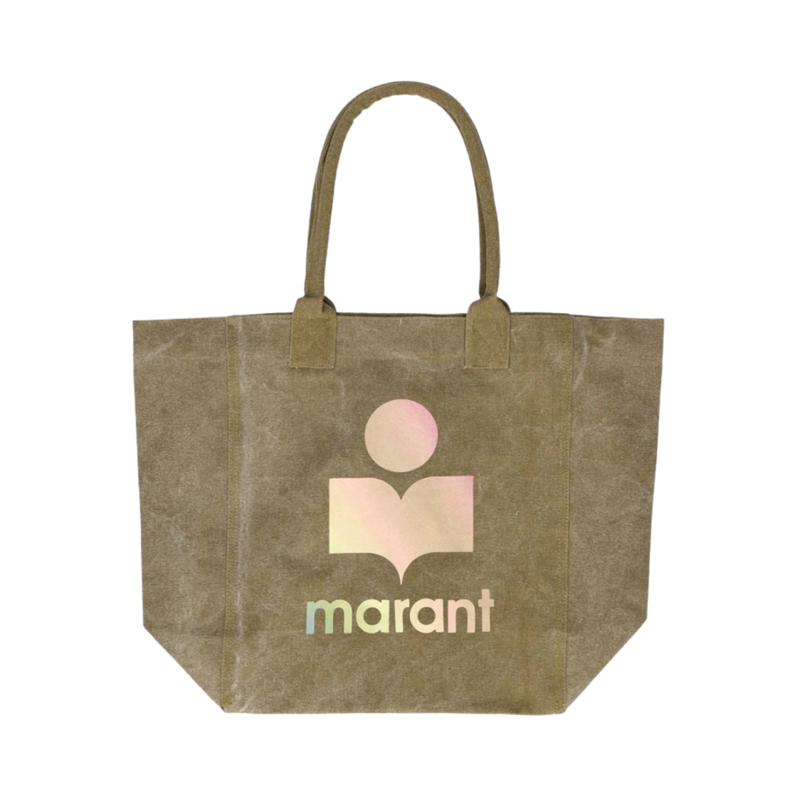 이자벨 마랑 옌키 캔버스 로고 토트백 카키 - 22FW(Isabel Marant Yenky Canvas Logo Tote Bag Khaki - 22FW) - 1