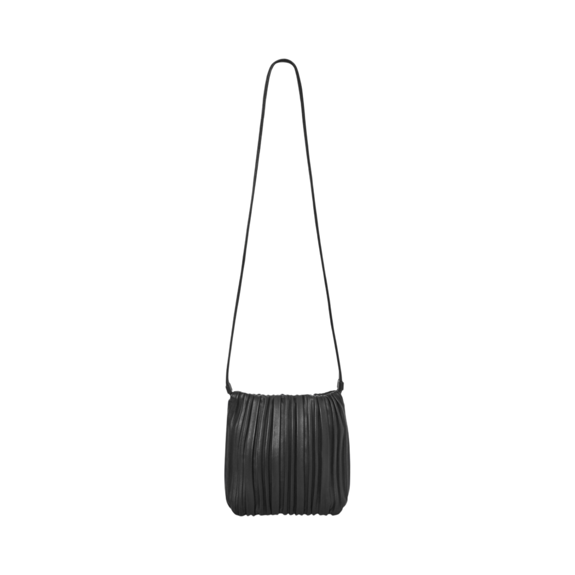 코스 레더 스캘럽 크로스바디백 레더 블랙(COS Leather Scallop Crossbody Bag Leather Black) - 1