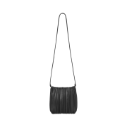 COS Leather Scallop Crossbody Bag Leather Black