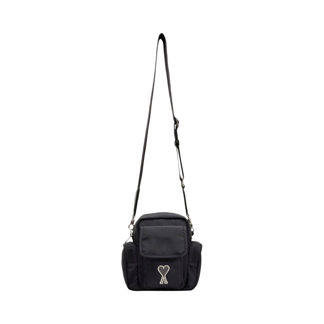 아미 하트 로고 포켓백 블랙(AMI de Coeur Pocket Bag Black)