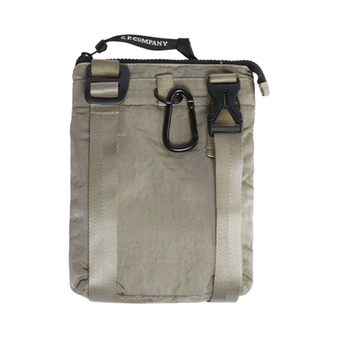 C.P. 컴퍼니 나일론 B 크로스바디 파우치 실버 세이지 브라운 - 23FW(C.P. Company Nylon B Crossbody Pouch Silver Sage Brown - 23FW) - 2