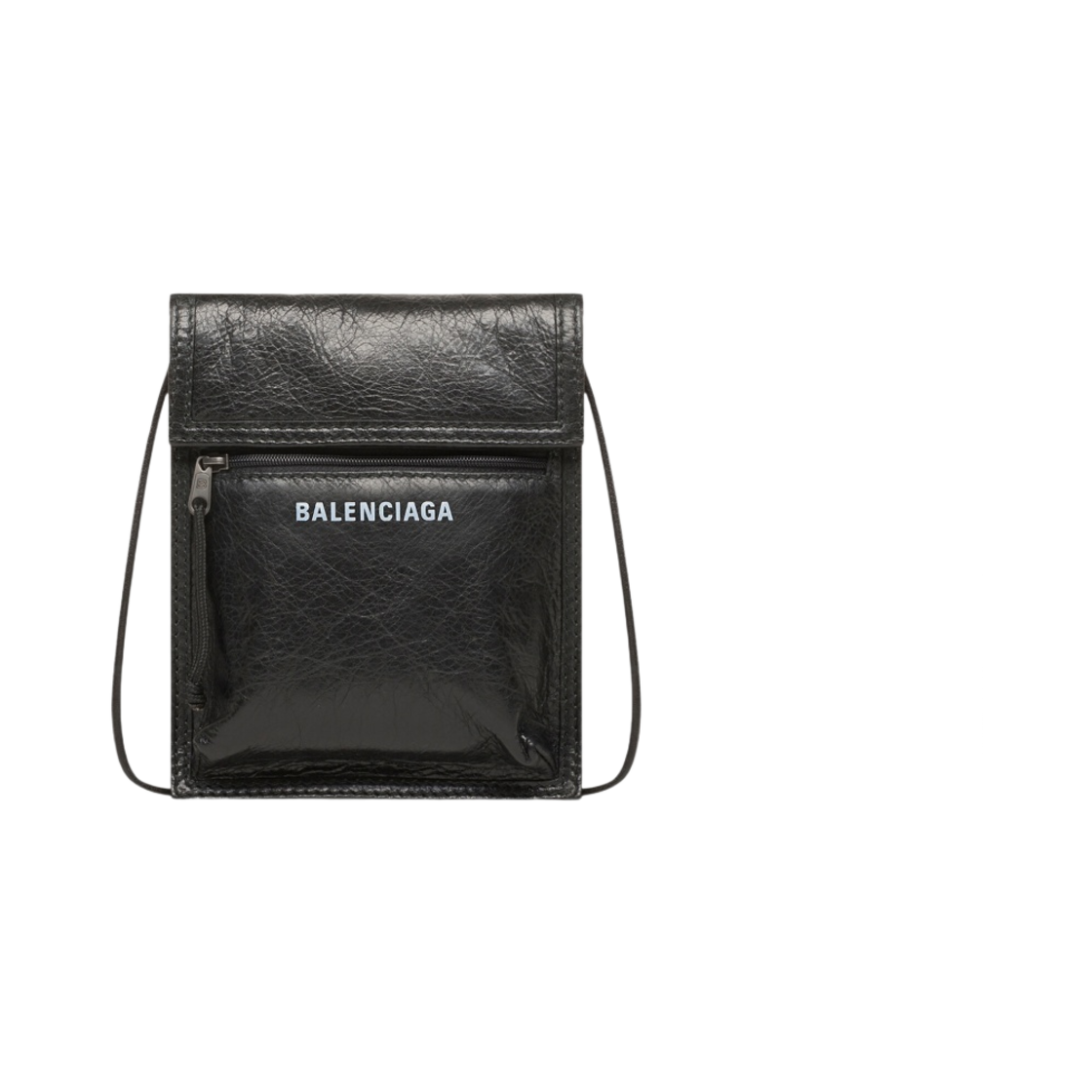 발렌시아가 익스플로러 스몰 스트랩 파우치 블랙(Balenciaga Explorer Small Pouch with Strap Black) - 1