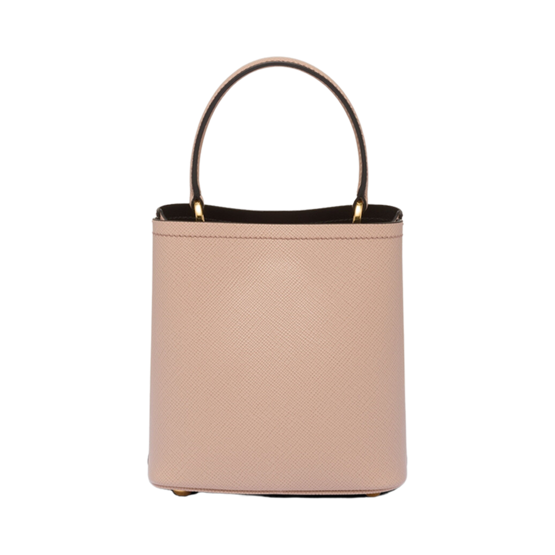 프라다 스몰 사피아노 레더 프라다 파니에 백 파우더 핑크 블랙(Prada Small Saffiano Leather Prada Panier Bag Powder Pink Black) - 2