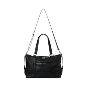 MUCENT Prime Wrinkle Leather Tote Bag Black