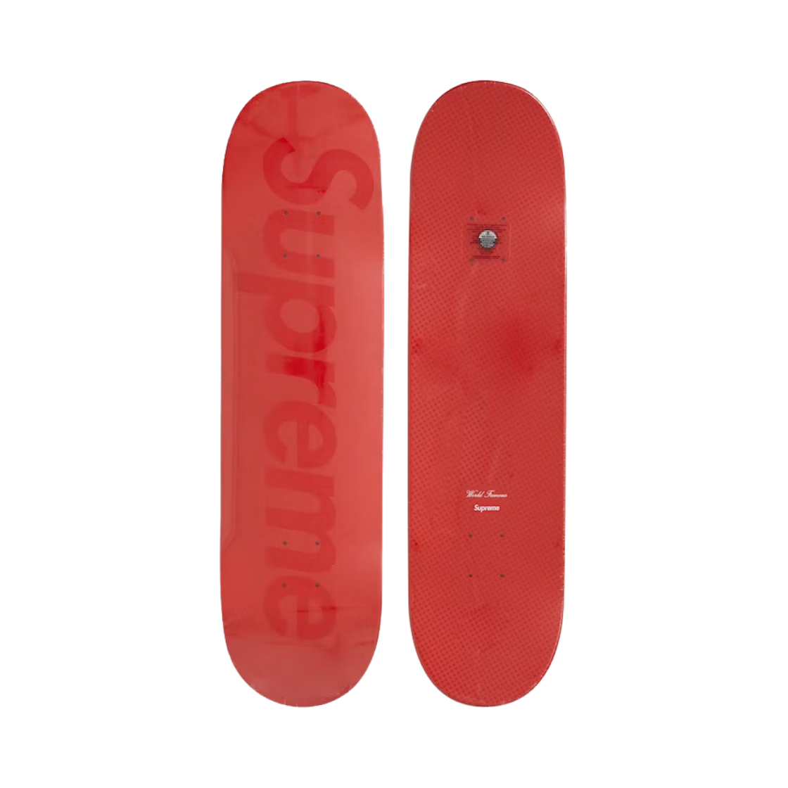 슈프림 토날 박스로고 스케이트보드 덱 레드(Supreme Tonal Box Logo Skateboard Deck Red)