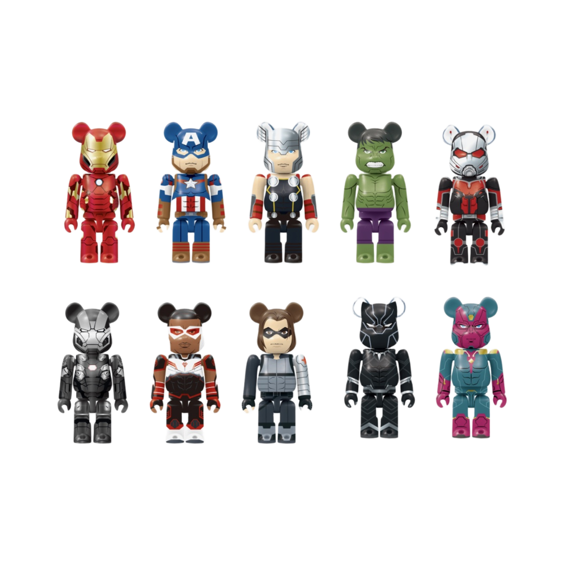 베어브릭 해피 쿠지 마블 세트 20팩 100%(Bearbrick Happy Kuji Marvel Set 20 Pack 100%) - 2