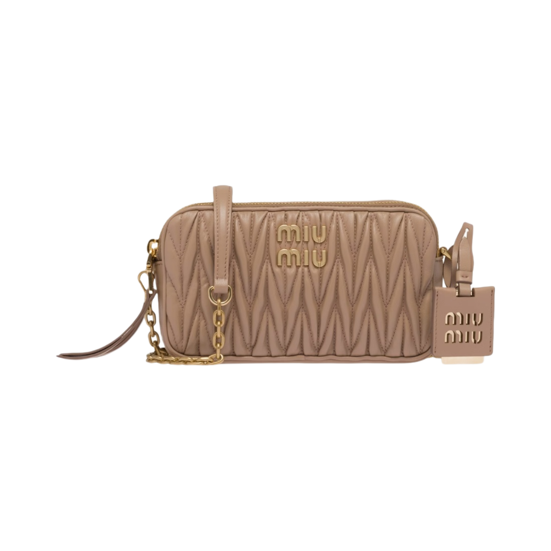 미우 미우 마테라쎄 나파 가죽 미니백 카메오(Miu Miu Matelasse Nappa Leather Mini Bag Cameo)