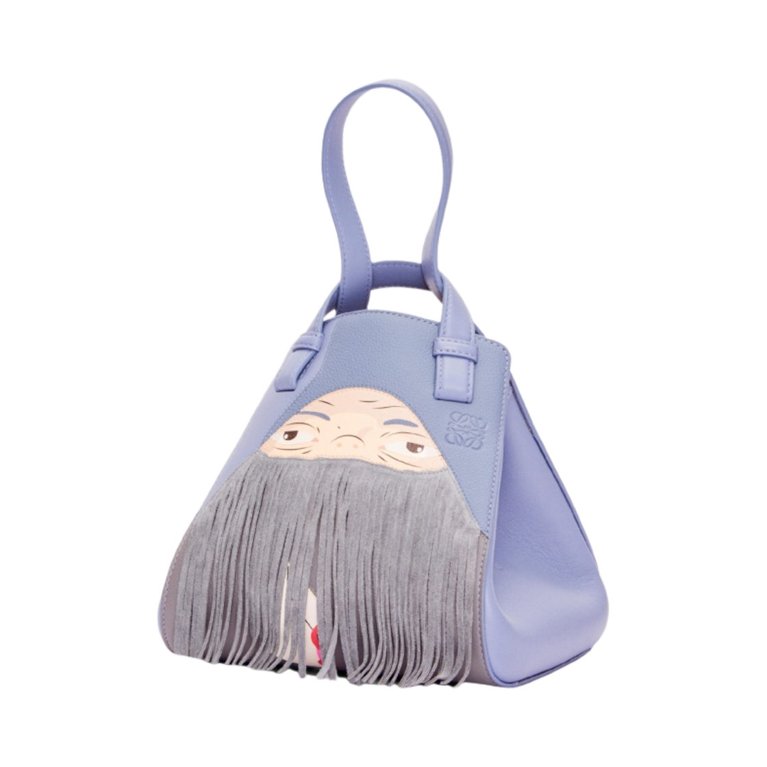 로에베 x 하울의 움직이는 성 마르클 해먹 너겟백 나파 카프스킨 블루베리(Loewe x Howl's Moving Castle Markl Hammock Nugget Bag in Nappa Calfskin Blueberry) - 2