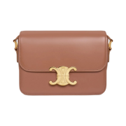 Celine Teen Triomphe Bag in Shiny Calfskin Bronze