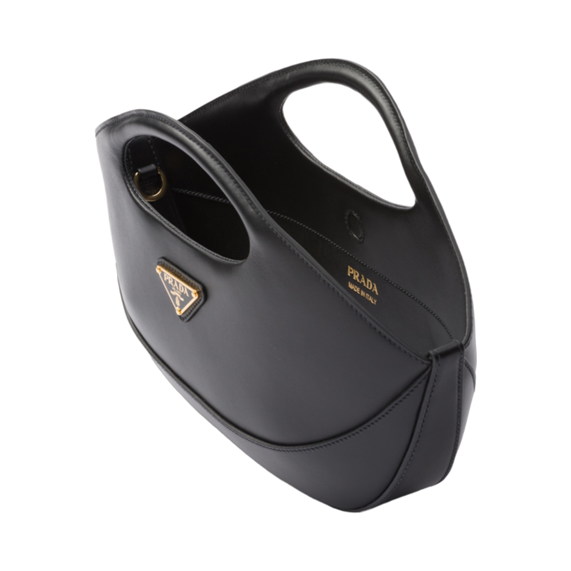 프라다 미디움 레더 핸드백 블랙(Prada Medium Leather Handbag Black) - 4