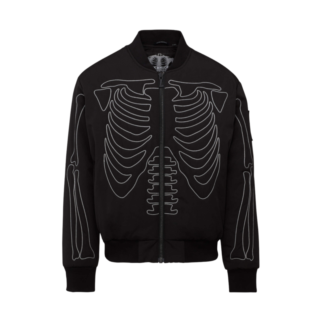 무스너클 x 플레져스 스켈레톤 봄버 자켓 블랙(Moose Knuckles x Pleasures Skeleton Bomber Jacket Black) - 1