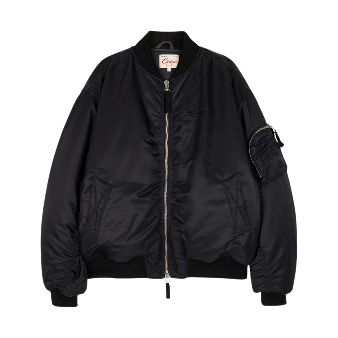 [트리플적립] 이티씨이 리버시블 오버사이즈 봄버 블랙([트리플적립] Etce Reversible Oversized Bomber Black)