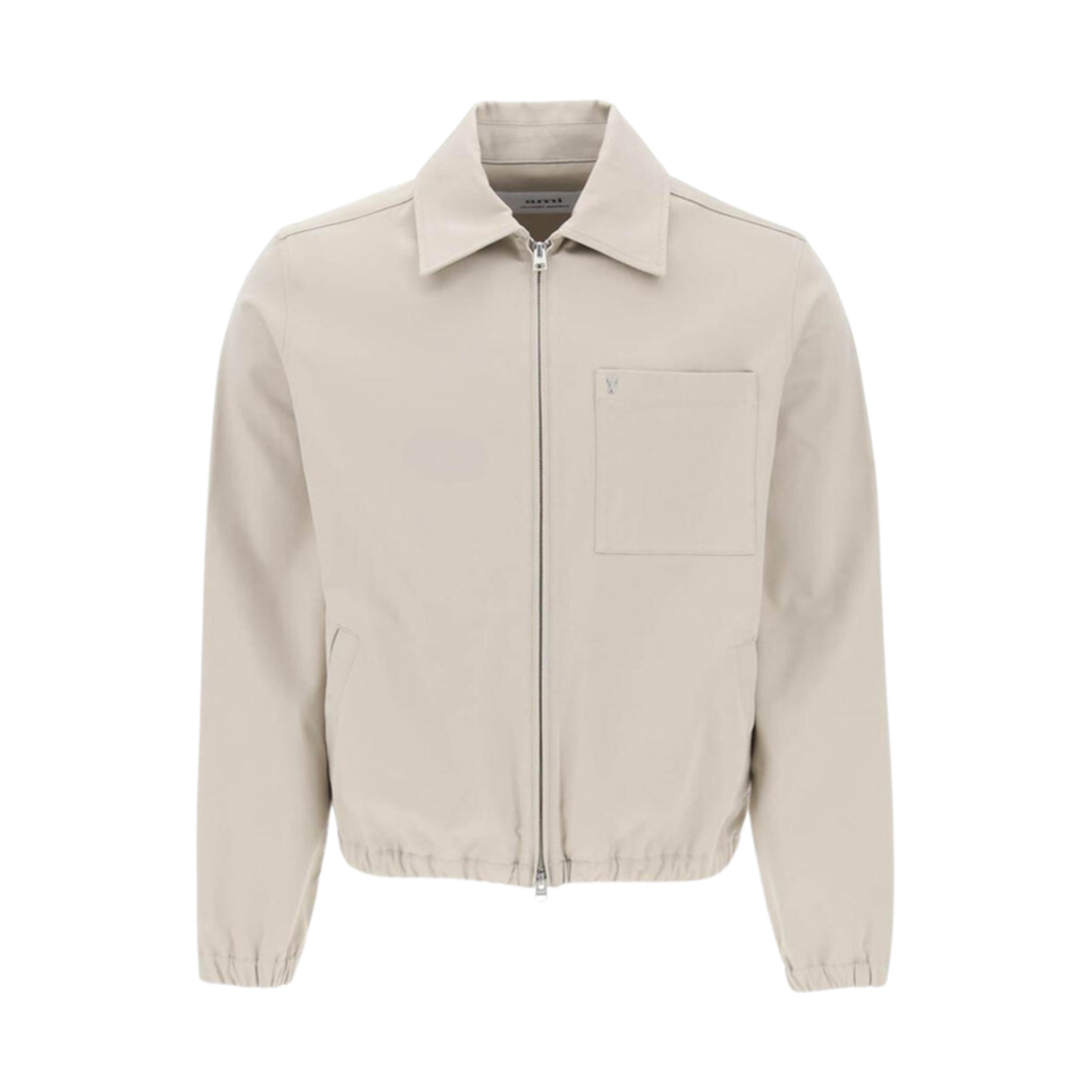 HJK053-CO0009-271 AMI ADC Zipped Jacket Light Beige