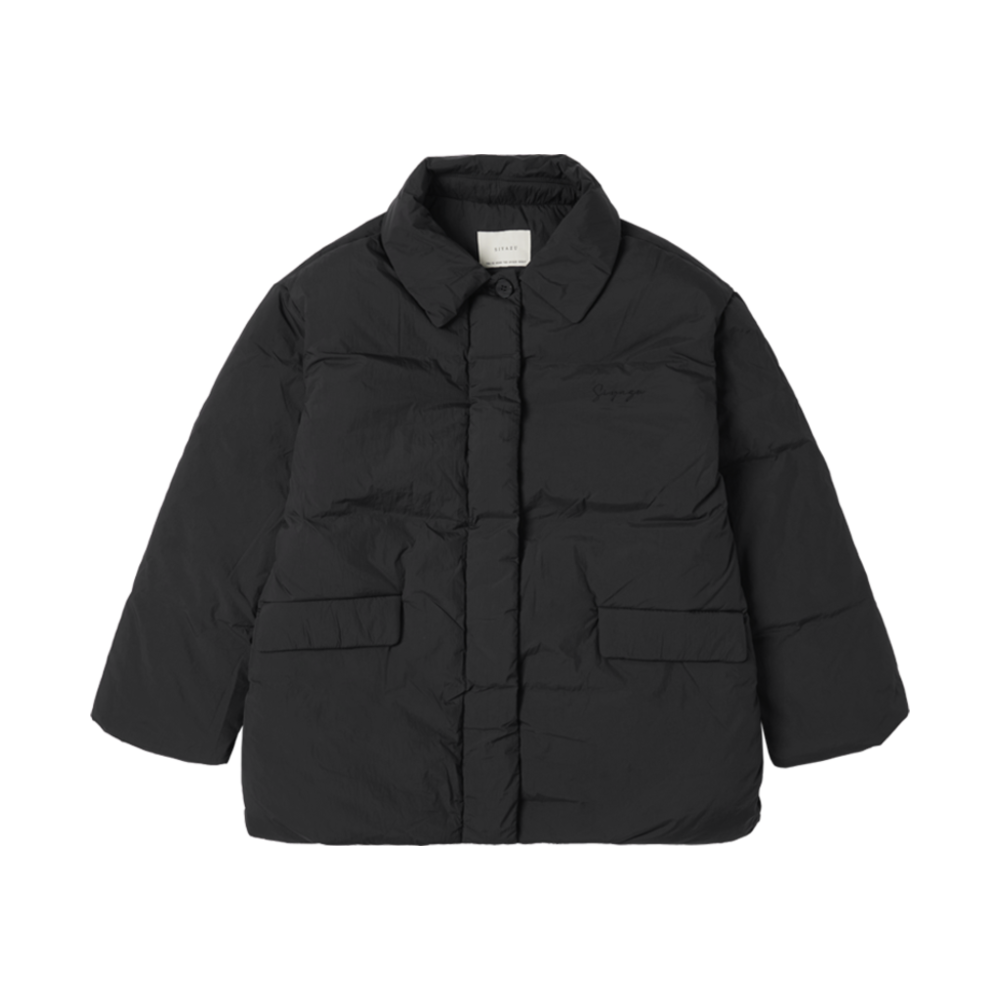 시야쥬 SIOT4123 패딩 하프 코트 블랙