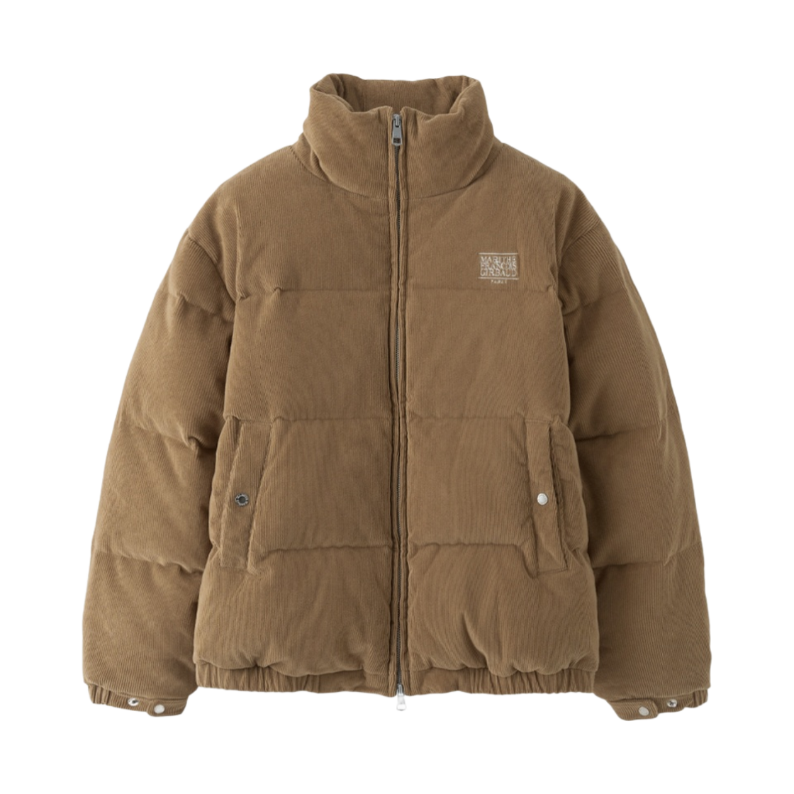 마리떼 프랑소와 저버 클래식 로고 덕 다운 코듀로이 푸퍼 카멜(Marithe Francois Girbaud Classic Logo Duck Down Corduroy Puffer Camel)