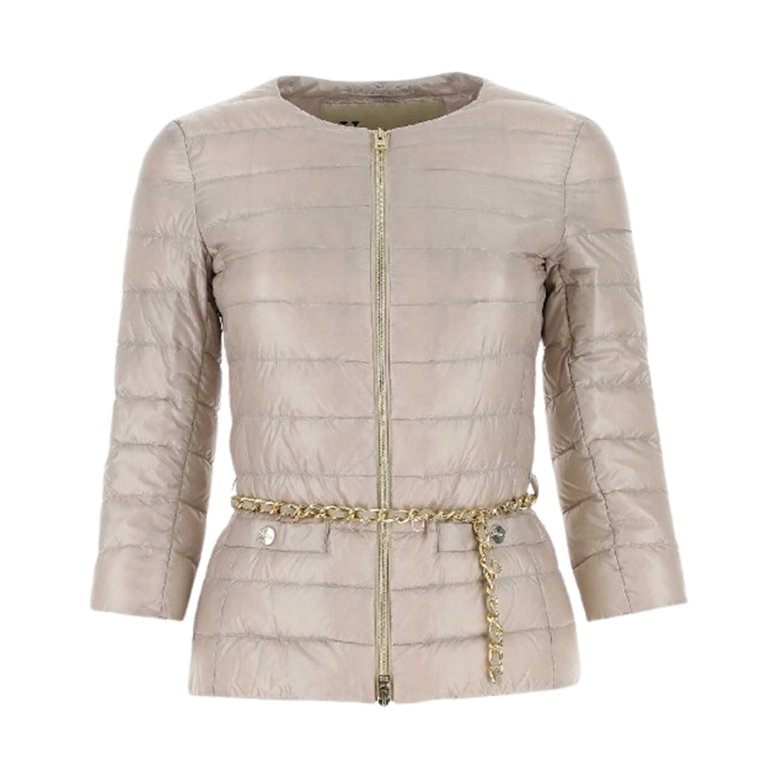 PI0004DIC-12017-1985 (W) Herno Lucrezia Slim-Fit Belted Padded Jakcet Chantilly
